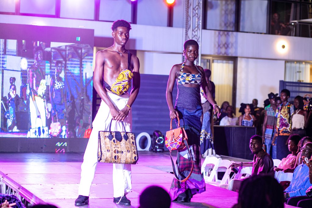 Upcycled African Fashion Runway Duo